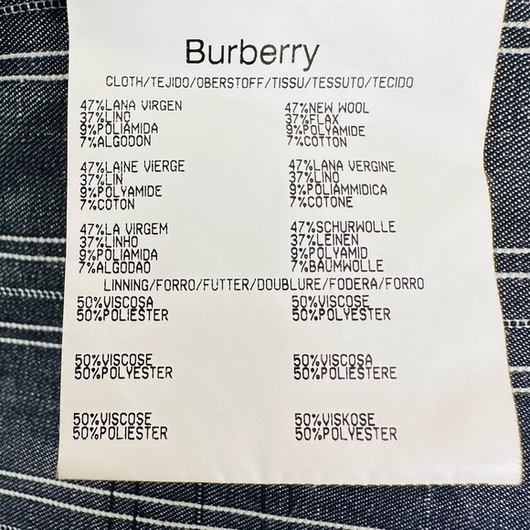 Burberry London blazer grey plaid wool blend - Picture 9 of 9
